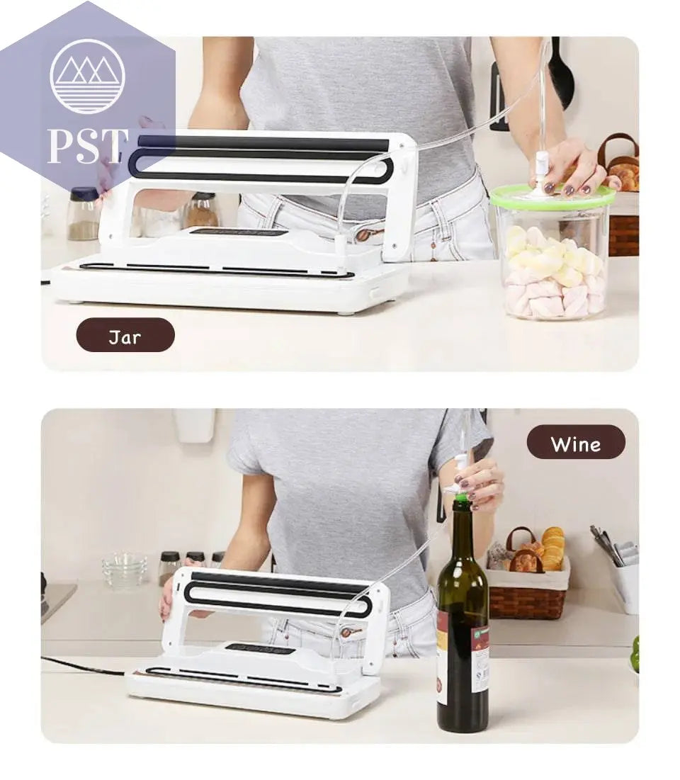 REELANX Vacuum Sealer V1 140W Automatic Vacuum Packing Machine for Food with 15pcs Bags Best Vacuum Packer Sealing Packaging - Property & Safety Tradings
