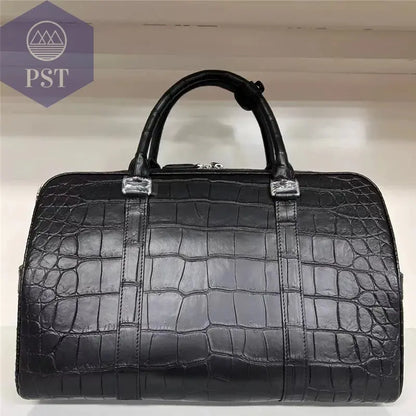 Reisetasche Stylishes Krokodil-Muster Herren Gepäck PST PS Tradings Taschen PST PS Tradings  PST PS Tradings Reisetasche Stylishes Krokodil-Muster Herren Gepäck Taschen