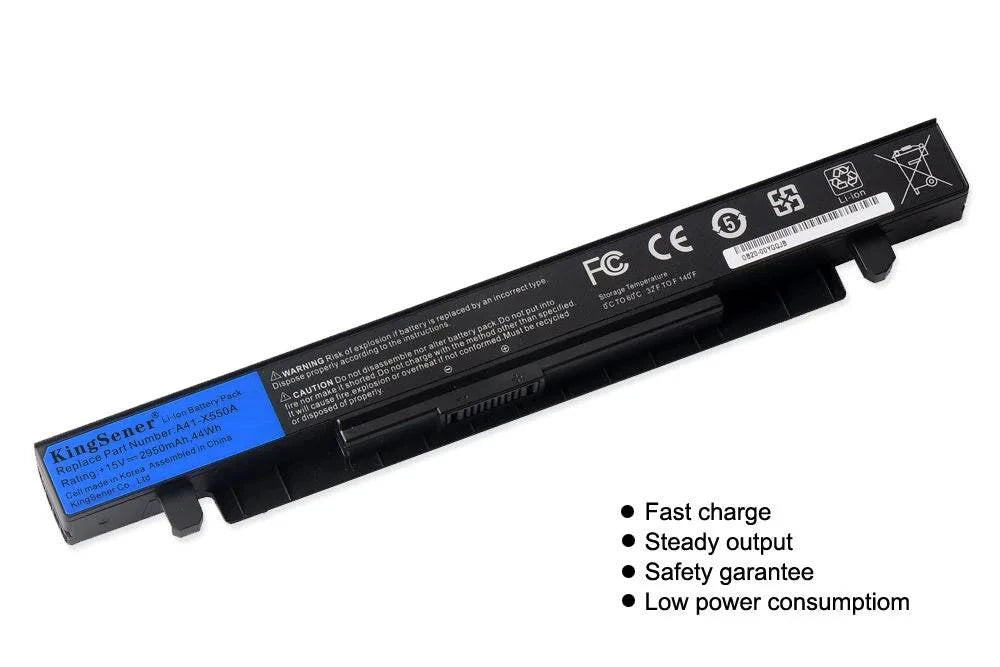14.4V 6800mAh Korea Cell New A41-X550A Laptop Battery for ASUS A41-X550 X450 X550 X550C X550B X550V X450C X550CA X452EA X452C - Property & Safety Tradings