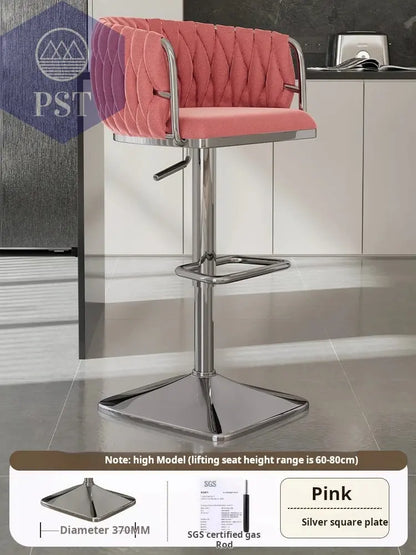 Samt Bar Stuhl Home Küche Hoch hocker Cafe Lift Drehstuhl Luxus Theken hocker moderner Bar stuhl mit Rückenlehnen möbeln       PST PS Tradings