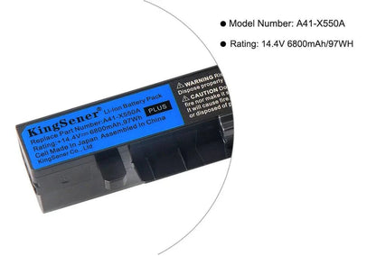 14.4V 6800mAh Korea Cell New A41-X550A Laptop Battery for ASUS A41-X550 X450 X550 X550C X550B X550V X450C X550CA X452EA X452C - Property & Safety Tradings
