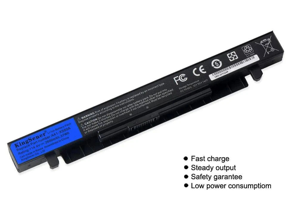 14.4V 6800mAh Korea Cell New A41-X550A Laptop Battery for ASUS A41-X550 X450 X550 X550C X550B X550V X450C X550CA X452EA X452C - Property & Safety Tradings