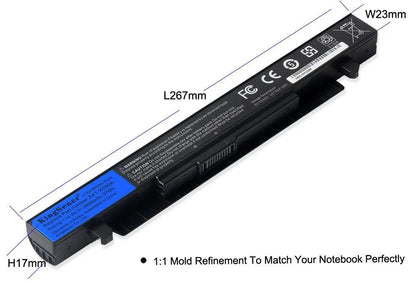 14.4V 6800mAh Korea Cell New A41-X550A Laptop Battery for ASUS A41-X550 X450 X550 X550C X550B X550V X450C X550CA X452EA X452C - Property & Safety Tradings