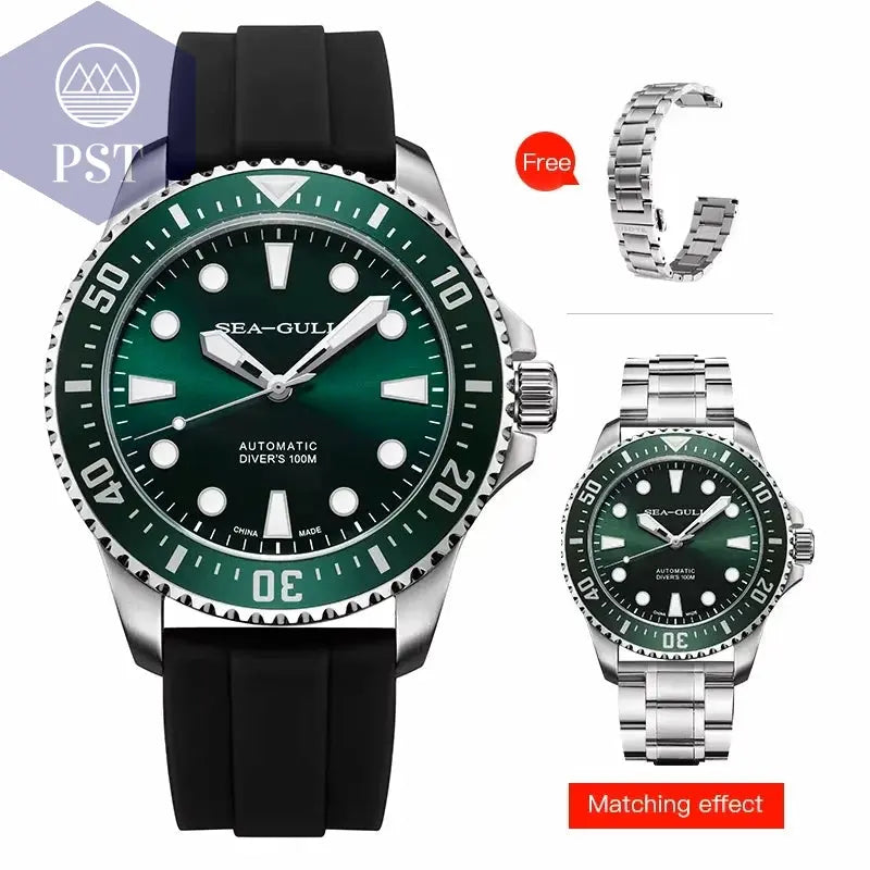 Seagull 6105 Automatik Taucheruhr mit Saphirglass Armbanduhr PST PS Tradings  PST PS Tradings 815.97.6105-B-CZECH-REPUBLIC PST PS Tradings Seagull 6105 Automatik Taucheruhr mit Saphirglass Armbanduhr