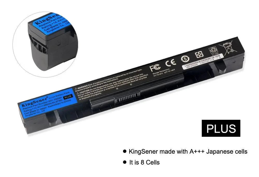 14.4V 6800mAh Korea Cell New A41-X550A Laptop Battery for ASUS A41-X550 X450 X550 X550C X550B X550V X450C X550CA X452EA X452C - Property & Safety Tradings