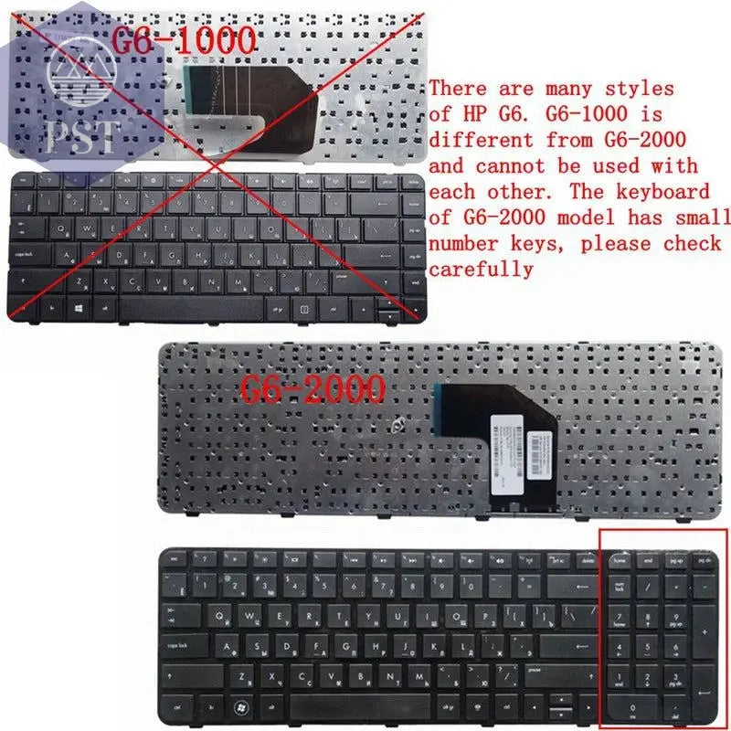 US/RU/SP/JP NEW Laptop Keyboard For HP Pavilion G6 G6-2000 TPN-Q110 TPN-Q107 2025 2301 2327 2328 2147TX 700271-031 97452-031 - PST PS Tradings