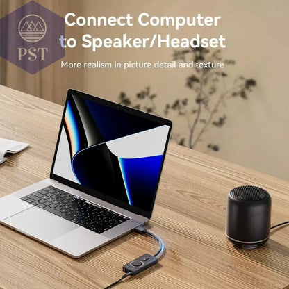 Vention USB External Sound Card USB to 3.5mm Audio Adapter USB to Earphone Microphone for Macbook Computer Laptop PS4 Sound Card       PST PS Tradings