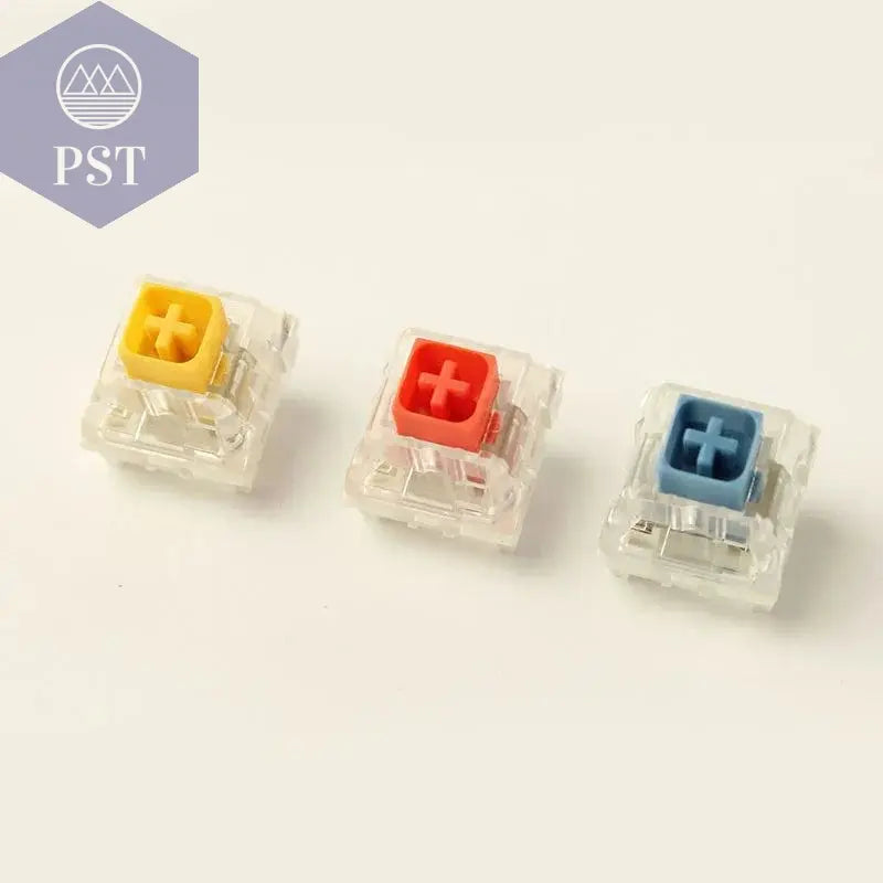 Wholesales Kailh Box Royal Navy Blue Jade Pink Crystal Box 3 pin Switches IP56 Water-proof Compatible Cherry MX Switches - PST PS Tradings