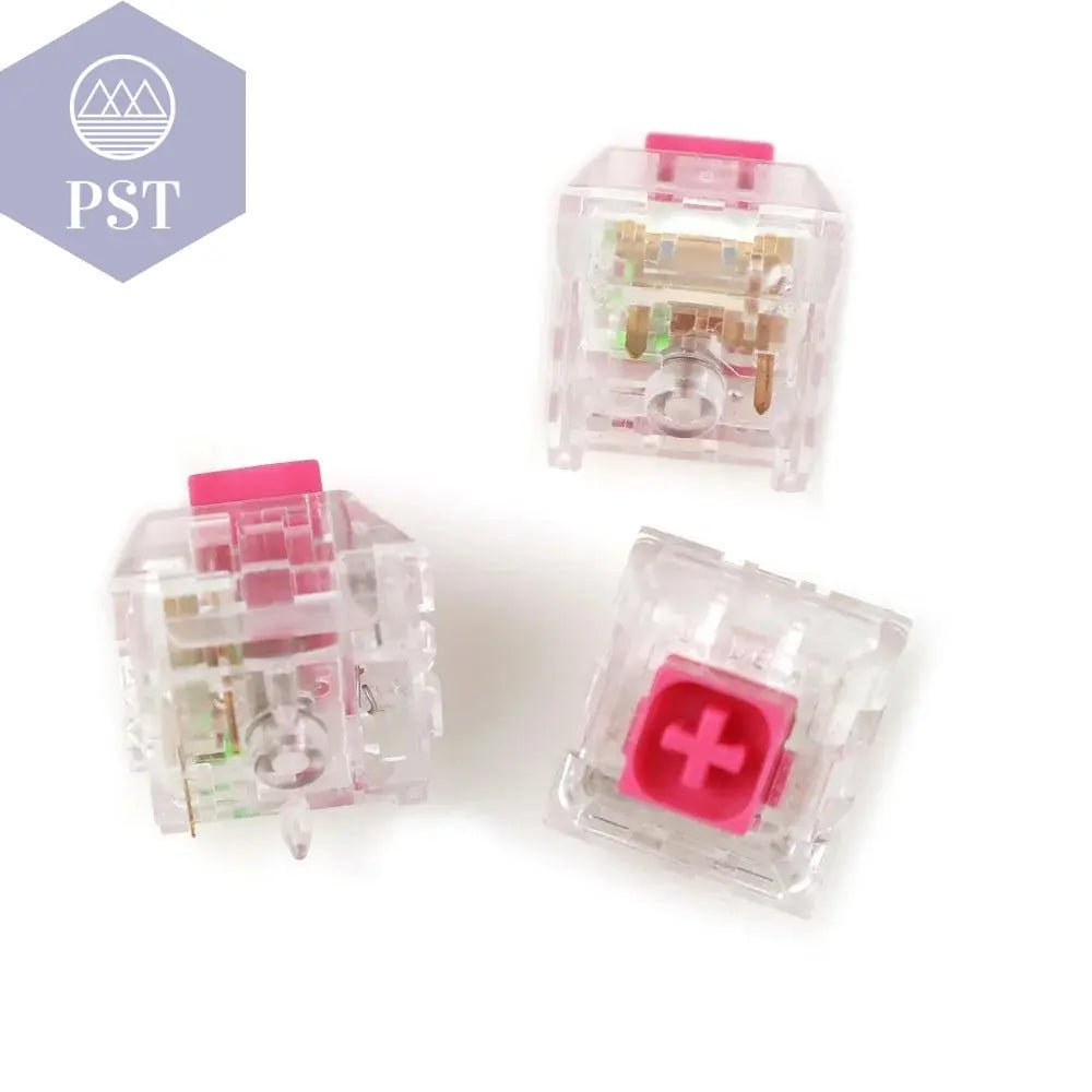 Wholesales Kailh Box Royal Navy Blue Jade Pink Crystal Box 3 pin Switches IP56 Water-proof Compatible Cherry MX Switches - PST PS Tradings