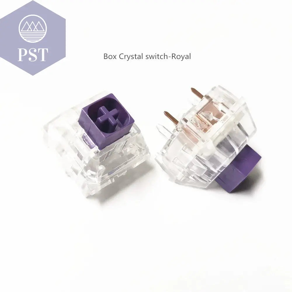 Wholesales Kailh Box Royal Navy Blue Jade Pink Crystal Box 3 pin Switches IP56 Water-proof Compatible Cherry MX Switches - PST PS Tradings