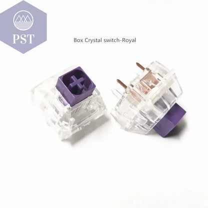 Wholesales Kailh Box Royal Navy Blue Jade Pink Crystal Box 3 pin Switches IP56 Water-proof Compatible Cherry MX Switches - PST PS Tradings