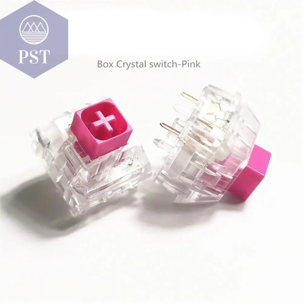 Wholesales Kailh Box Royal Navy Blue Jade Pink Crystal Box 3 pin Switches IP56 Water-proof Compatible Cherry MX Switches - PST PS Tradings