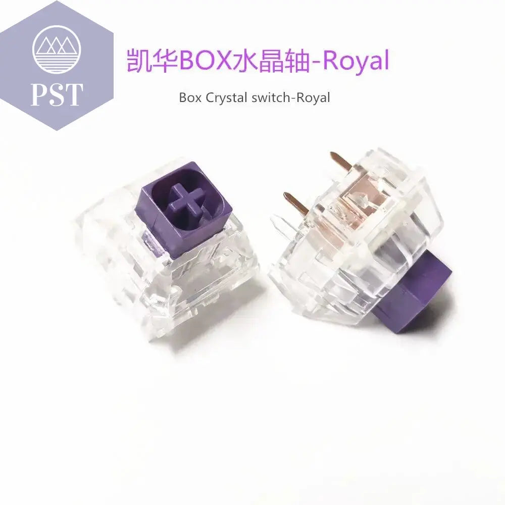 Wholesales Kailh Box Royal Navy Blue Jade Pink Crystal Box 3 pin Switches IP56 Water-proof Compatible Cherry MX Switches - PST PS Tradings