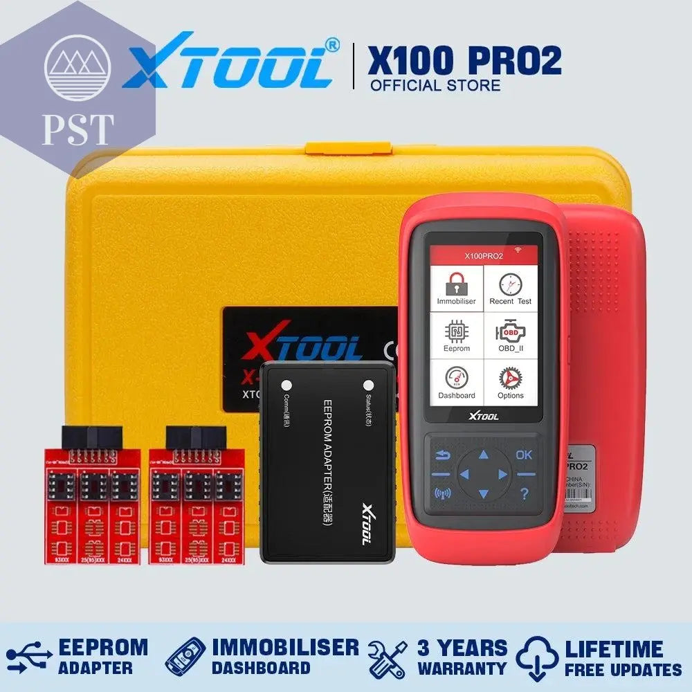 XTOOL X100 Pro2 OBD2 Automotive Scanner Key Programmer with EEPROM Adapter Code Reader Car Diagnostic Tools Lifetime Free Update - PST PS Tradings