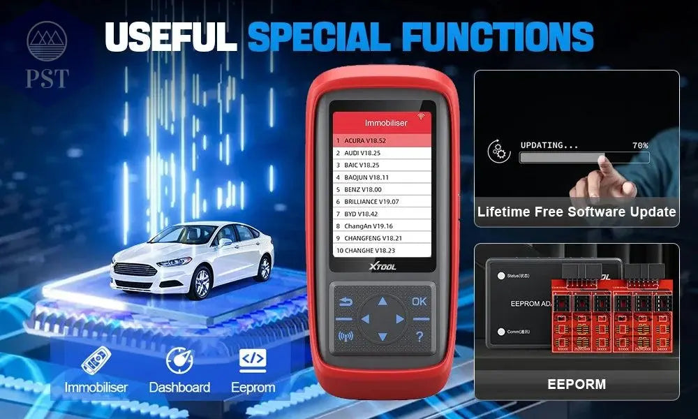 XTOOL X100 Pro2 OBD2 Automotive Scanner Key Programmer with EEPROM Adapter Code Reader Car Diagnostic Tools Lifetime Free Update - PST PS Tradings