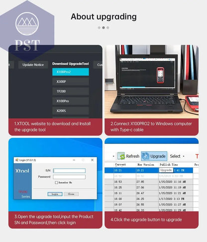 XTOOL X100 Pro2 OBD2 Automotive Scanner Key Programmer with EEPROM Adapter Code Reader Car Diagnostic Tools Lifetime Free Update - PST PS Tradings