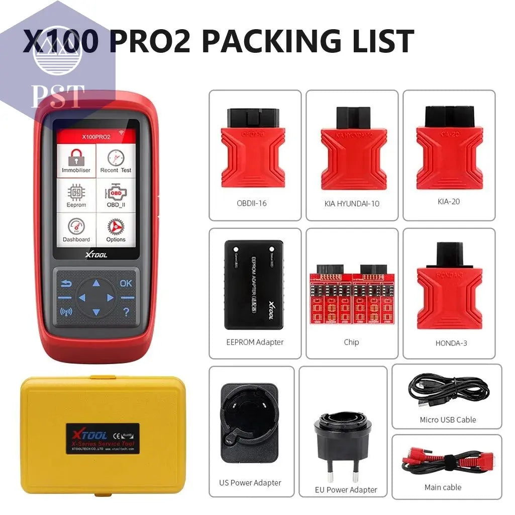 XTOOL X100 Pro2 OBD2 Automotive Scanner Key Programmer with EEPROM Adapter Code Reader Car Diagnostic Tools Lifetime Free Update - PST PS Tradings