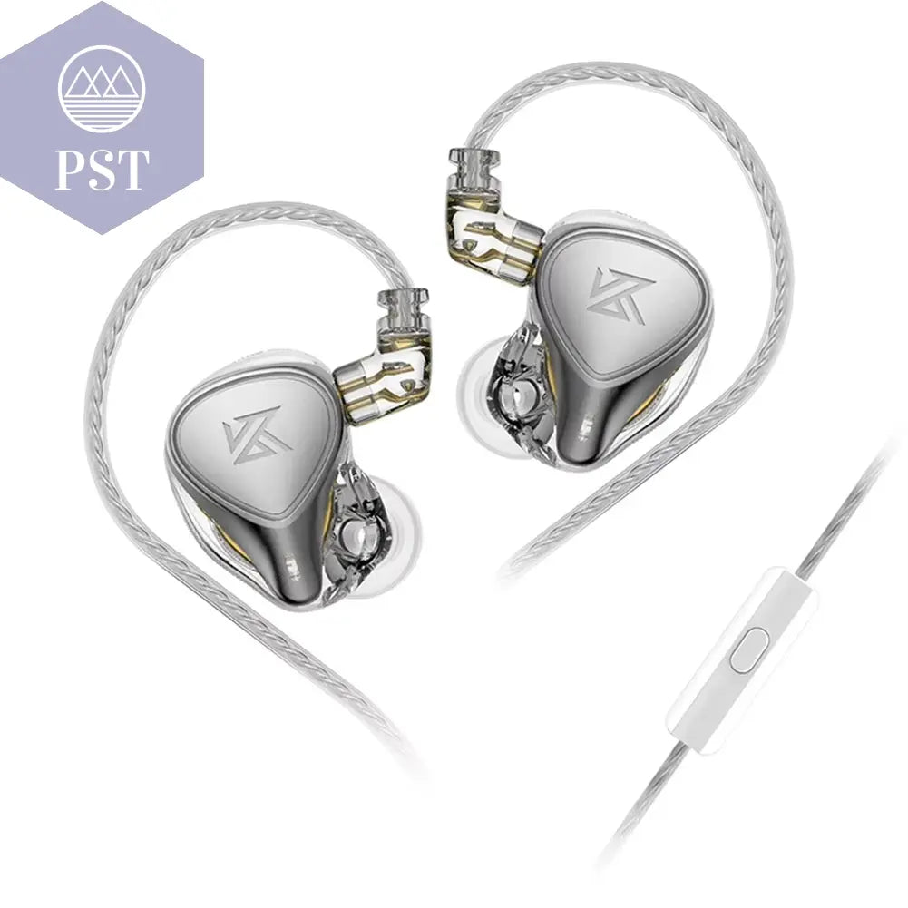 ZEX PRO HIFI Headset Electrostatic Hybird Technology Wired Headphone Noice Cancelling 3.5Mm Plug Sport Headphones PST PS Tradings  PST PS Tradings Silver-With-Mic-175 PST PS Tradings ZEX PRO HIFI Headset Electrostatic Hybird Technology Wired Headphone Noice Cancelling 3.5Mm Plug Sport Headphones