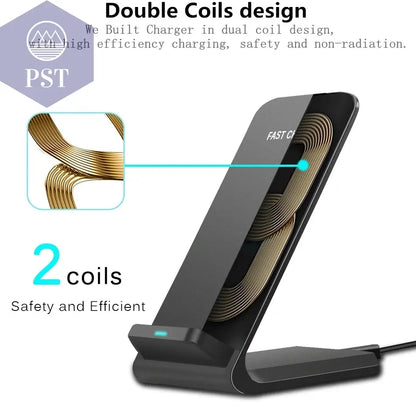 kabelloses Ladegerät Schnelllader Schnellladegerät fast charging max. 30W kabellose 2-in-1 Ladestation um 2 Geräte gleichzeitig zu laden jeweils max. 15W  Cellphones & Telecommunications - Cellphones     PST PS Tradings